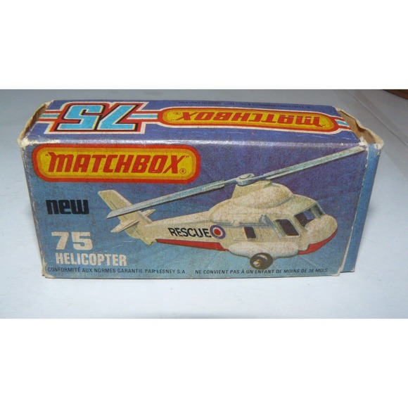 Matchbox Superfast No.75 Helicopter 1976 Mint Condition Die Cast Vehicle - Picture 4 of 12